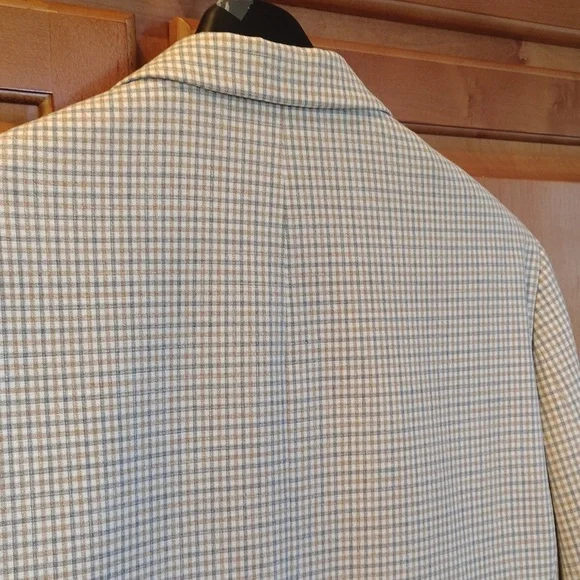 NWT Tommy Hilfiger Conrad Tan/Grey Sport Coat 44REG Flex - Picture 9 of 14